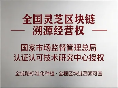 全国灵芝区块链溯源经营权